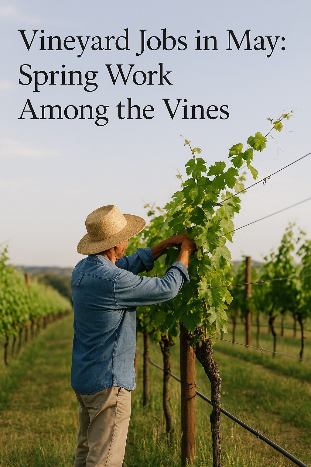 Vineyard Jobs in May: Spring Work Among the Vines